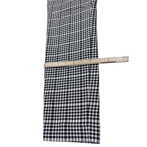 Express Columnist Black & White Houndstooth Womens Pants Size 2R Cotton Blend - Picture 7 of 11